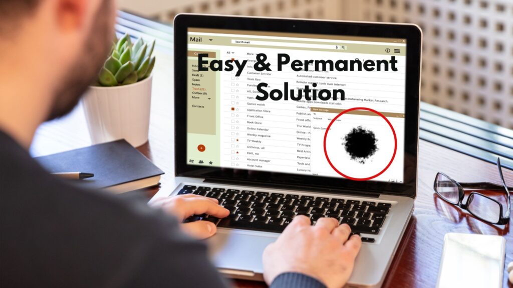 how to fix black spots on laptop screen